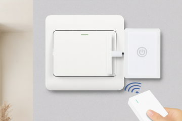 Interruptor Wireless com Controlo Remoto | Dispositivo Automático de Pressão de Botões, Inteligente, Recarregável por USB, Ideal para Acionar Interruptores sem Esforço