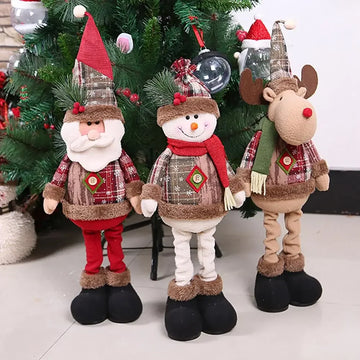 Boneco de Pai Natal — Decoração de Natal para Mesa, Casa e Festas | Ornamentos Natalícios e Presentes de Ano Novo