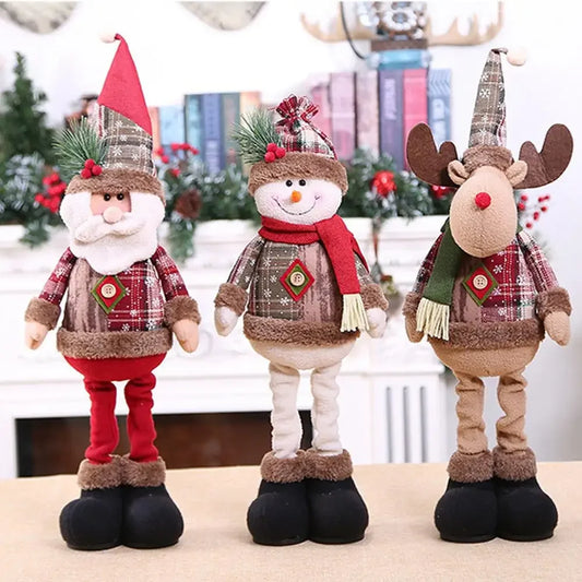 Boneco de Pai Natal — Decoração de Natal para Mesa, Casa e Festas | Ornamentos Natalícios e Presentes de Ano Novo